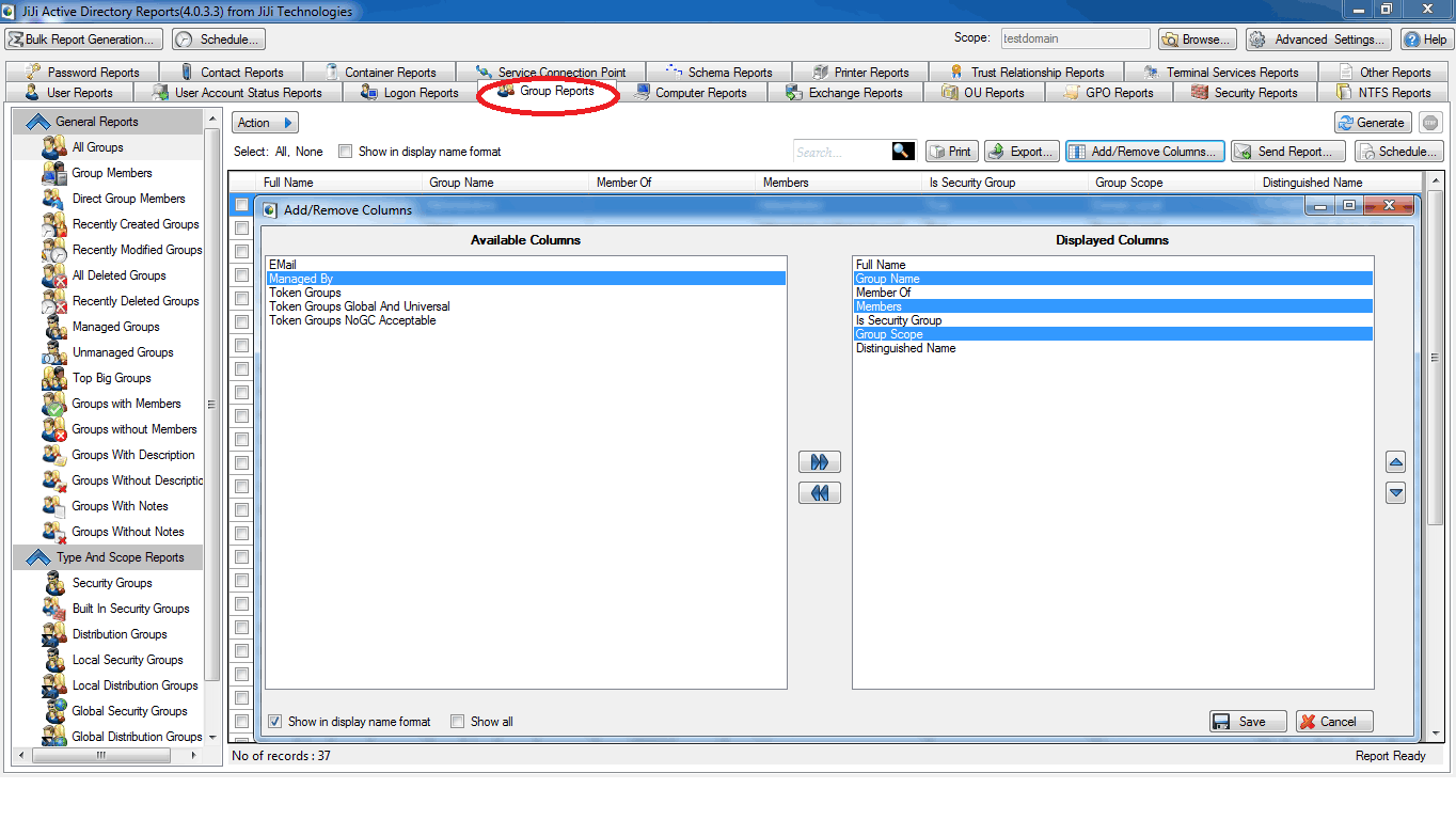 Address Tab